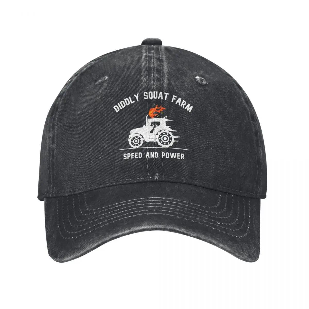 

Diddly Squat Farm Shop Logo Tractor бейсболки винтажные потертые Speed Power Snapback мужские и женские уличные тренировки шляпы Adjustable чёрный