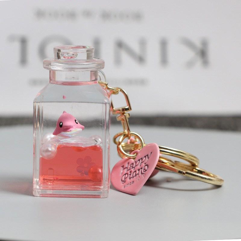 Exquisite Ocean Quicksand Keychain - Floating Drift Bottle Car & Bag Charm