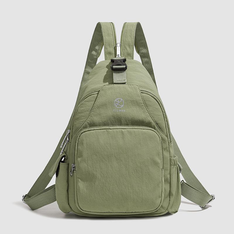 

Casual multi-purpose backpack women s new shoulder messenger bag breast bag fashion versatile commuter backpack зелений