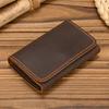 New Style Men Women Leather Coin Purse Clip Wallet For Cards Coins Real Cowhide Men's Small Purse Card Holder Clip Purse Wallets