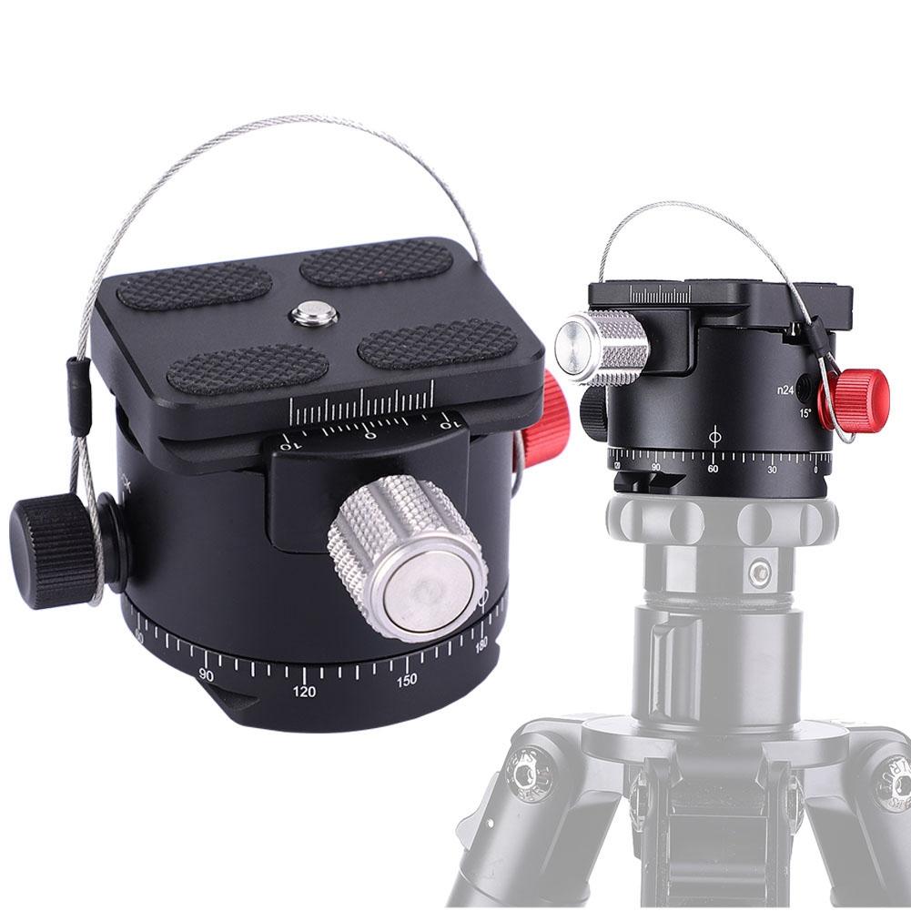 360 Degree Panoramic 5 Stops Click Indexing Rotator Ball Head for Camera Tripod (DH 50)