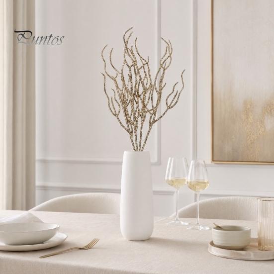 Glittery Branch Decoration Glitter Artificial Christmas Tree Pick, Sparkling Faux for Party Pick Ornament, Curly Decorative Twigs Stick Stem