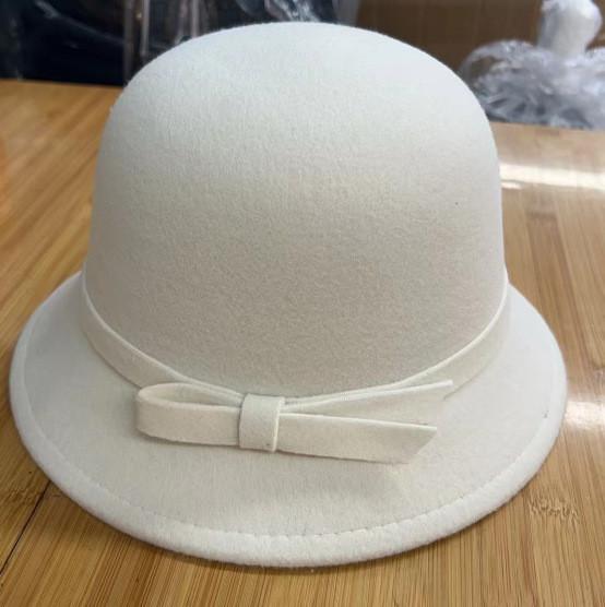 Kid And Adult Wool Felt Bowler Hat With Sun Protection For Spring And Autumn