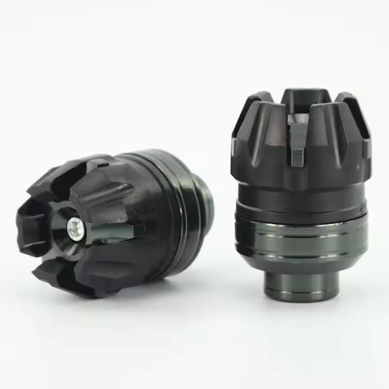 2 PCS  Motorcycle Front and Rear Wheel Crash Protectors Cups Anti-fall Frame Slider Aluminum Modification Motorcycle Accessories