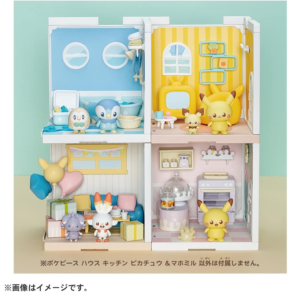 TAKARA TOMY (TAKARA TOMY) Pokemon Pokepiecehouse Kitchen Mahomil & Pikachu