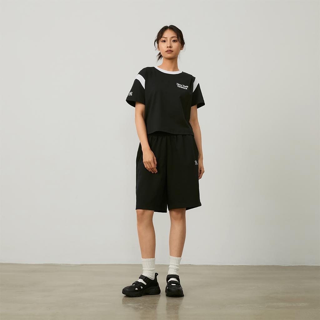 New MLB New York Yankees Casual Shorts Unisex Black 3ASPB0343-50BKS