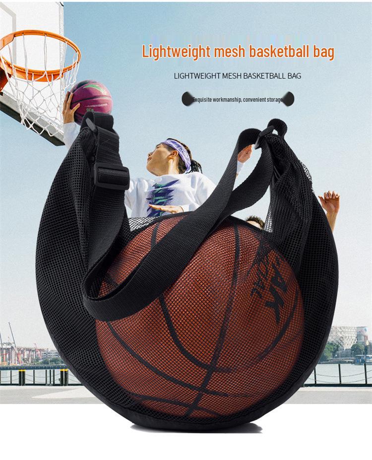 Mountain Poetry Sports Backpack: Single Shoulder Crossbody Bag for Basketball, Volleyball, and Football