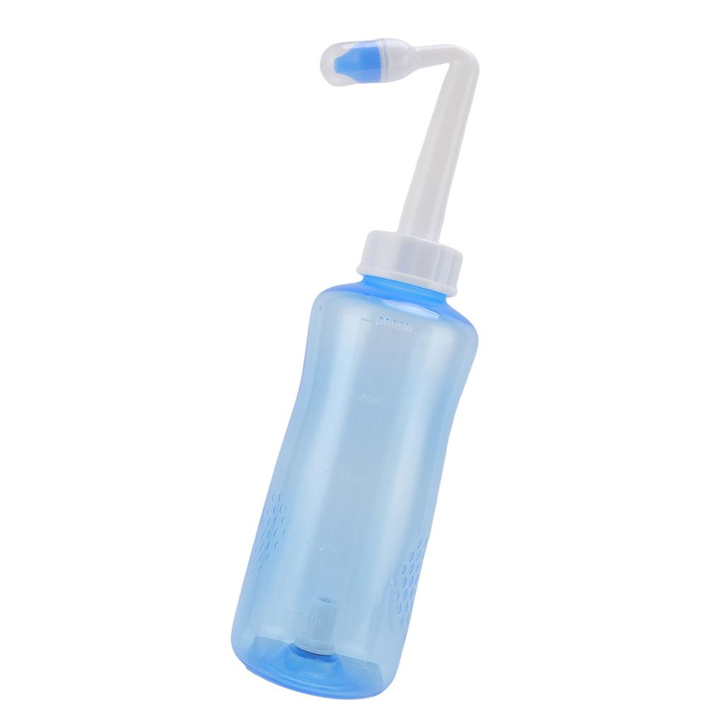 Nasal Wash Bottle Nose Wash Cleaner Rinse Irrigation Bottle with Single Hole Three Hole Nozzle 500ml