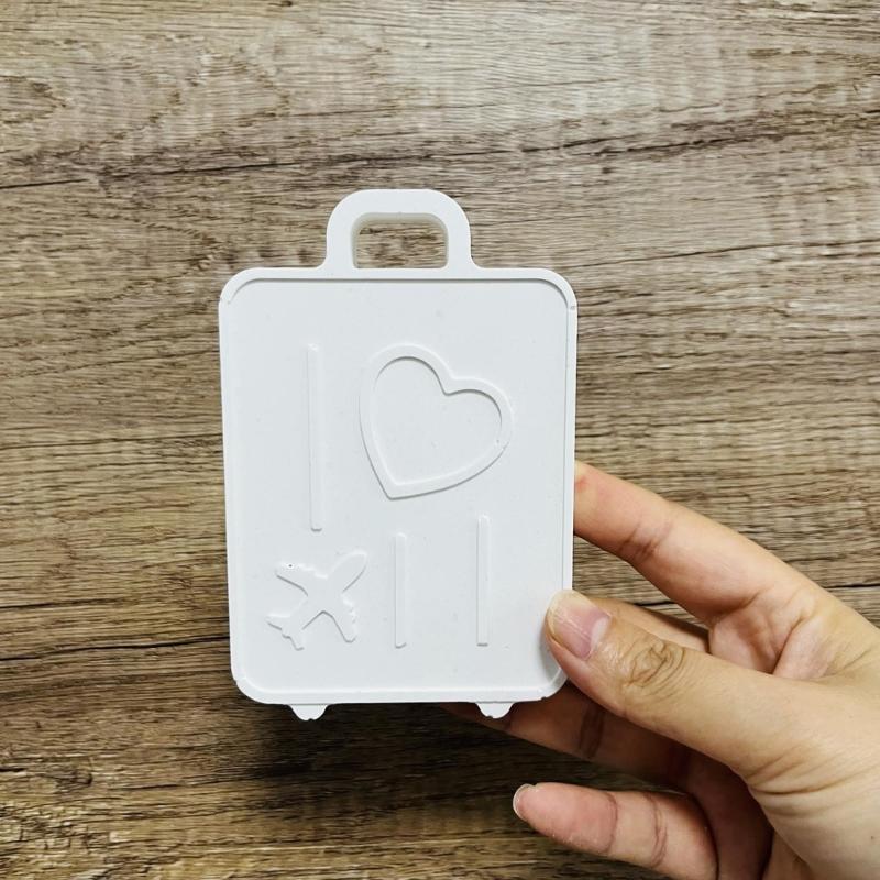 3D Luggage Silicone Candle Mold Handmade Candle Making Soap Plaster Resin Molds DIYs Chocolate Cake Baking Tools Decors