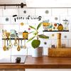 Kitchen Vintage Tableware Wall Stickers Home Living Room Bedroom Decoration
