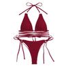 Vintage Small Boobs Sexy Hot Girl Three-point Tethered Bikini2026 Swimsuit