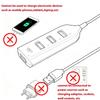 High Speed USB Hub 4 Port USB 2.0 with Cable Mini USB Splitter Hub Use Power Adapter Multiple Socket For PC Laptop Notebook