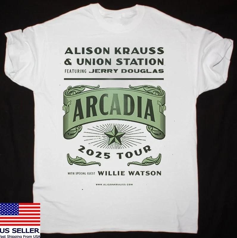 Arcadia Tour with Alison Krauss Union Station T Shirt Full Size S-5XL CS122 XXXXL