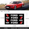 TRR600-4PCS Car Door Handle Emblem Decals Wheel Rims Body Decoration Stickers For Ford Focus Fiesta Ranger Mondeo S-MAX Kuga Mustang