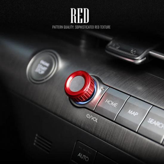 Aluminum Console Audio Volume Control Knob Ring Cover For Hyundai Kona 2024 2025
