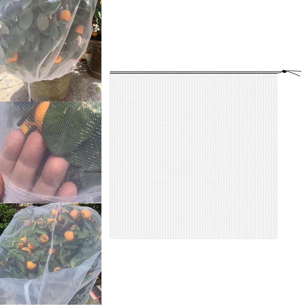 Vegetable Protection Barrier Cover Anti-Bird Bonsai Fruit Tree Cover with Drawstring Ultra Fine Mesh Orchard Supplies Tools