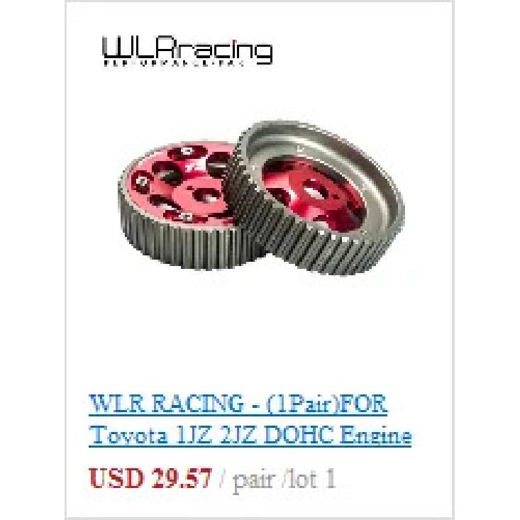 WLR Clear Cam Gear Cover Timing Belt Cover Turbo Cam Pulley For 96-05 Mitsubishi Evolution Lancer EVO4-8 4G63 WLR6338