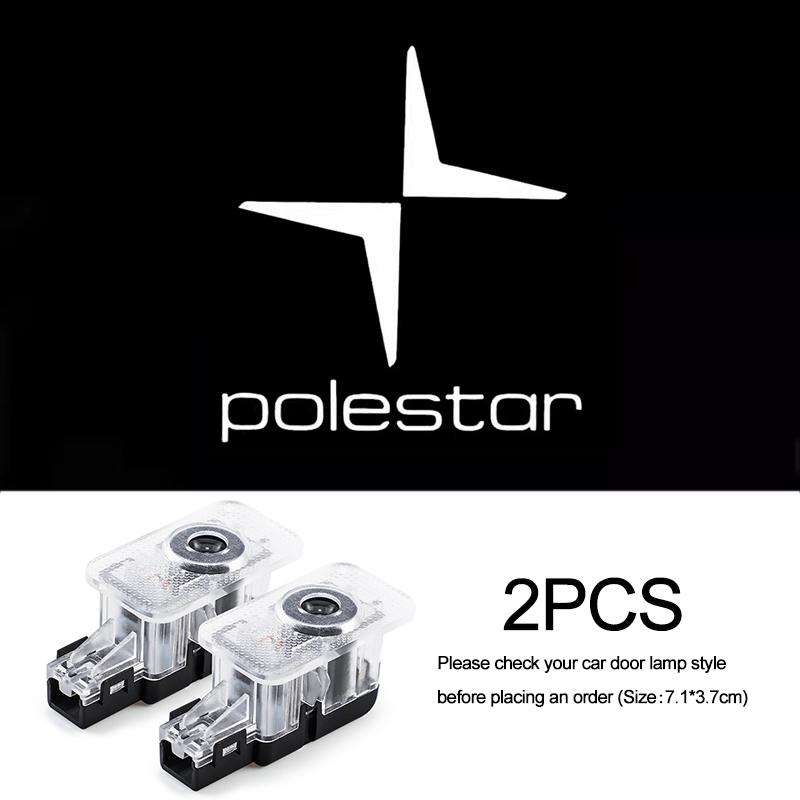 2Pcs Car Door Projector Lamps Welcome Lights Accessories For Volvo V90 EX90 V60 V40 XC90 S60 XC60 V70 S90 EM90 XC40 C40 S40 AWD
