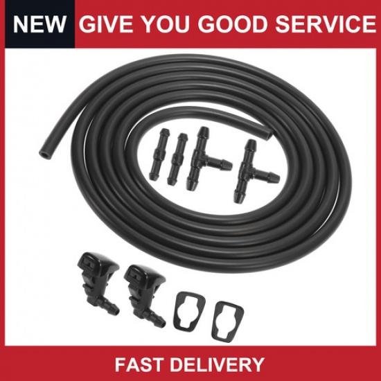 

Pack of 1 For Ford Fusion Front Windshield Washer Nozzles Kit w/ Hose 8E5Z17603A