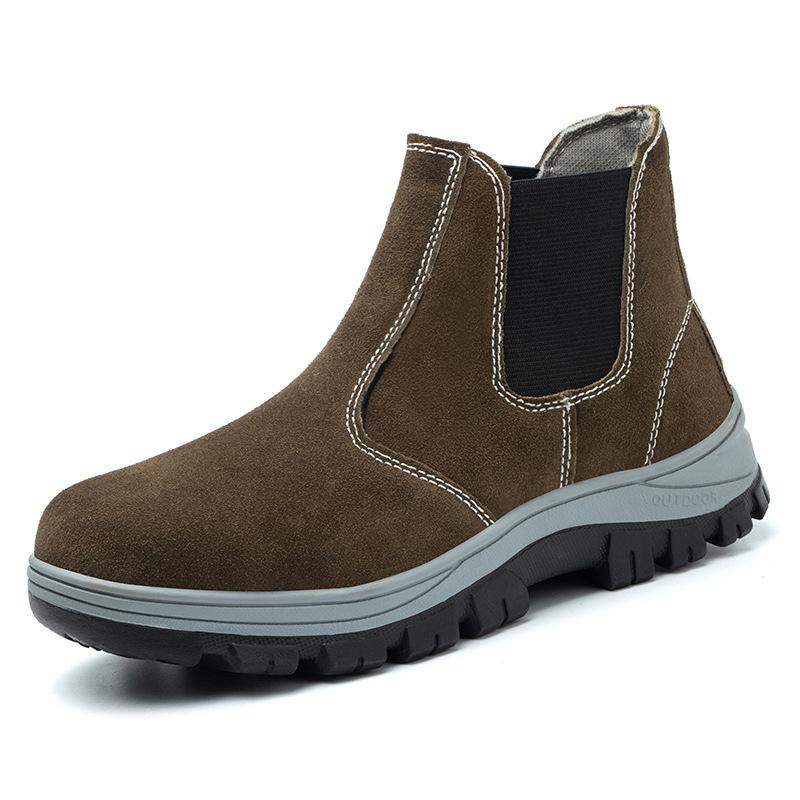 

Обувь для страхования труда Мужская стальная Баотоу, электрическая сварка, противоударные и противопрокольные, легкие, дышащие и износостойкие защитные ботинки 46