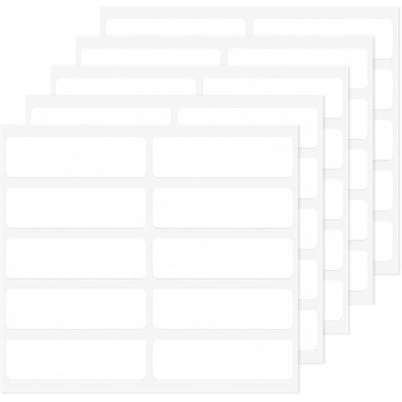 Personalized Iron On Name Labels No-Iron Fabric Labels for School, Daycare, Nursing Care, Toys, Pack of 50 (3/5" X 2")