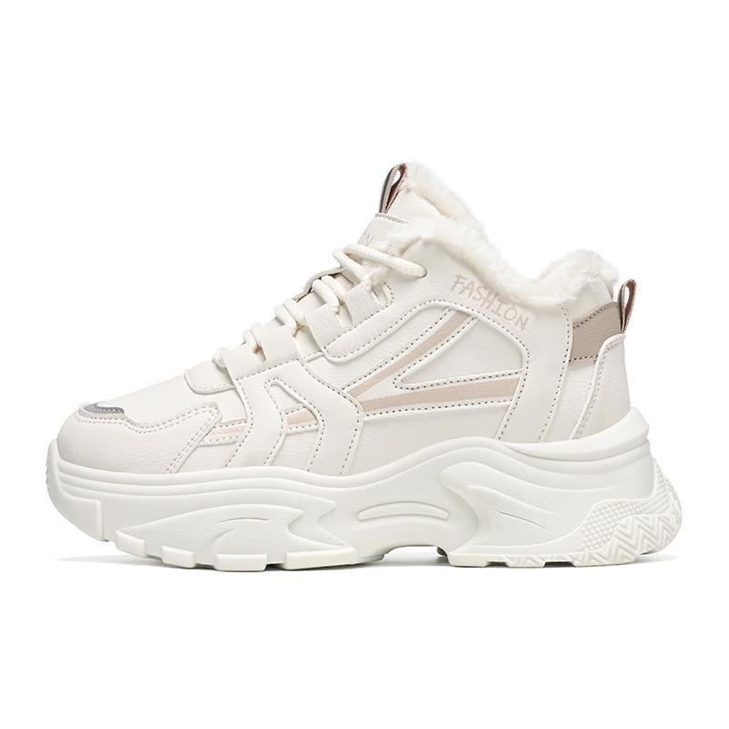 TUINANLE Šilti žieminiai sportbačiai moterims, kasdieniai sportiniai batai, riedlenčių treniruokliai, pliušinis komfortas, sniego batai