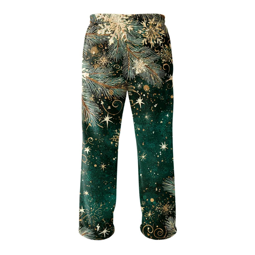 Men's Allover Printed Home Pants Sleeping Pajama Pants Long Pants Pajama Pants