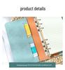 A6 PU Leather 6-Hole Planner with Cash Envelope and Notebook Inserts