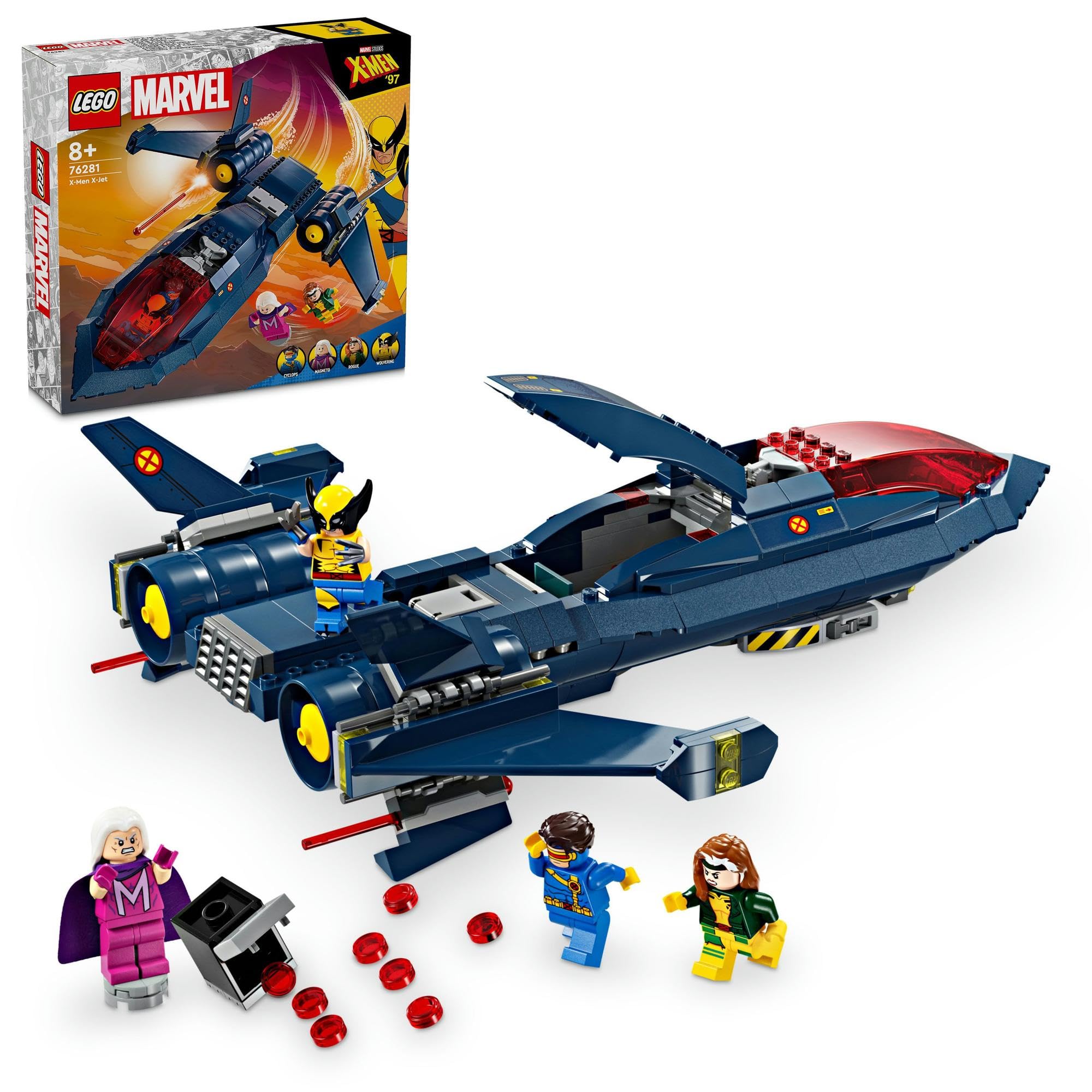

LEGO Super Heroes X-Men X-Jet Toy - Perfect Gift for Birthdays, Christmas, Boys, Girls, Children Ages 8, 9, 10, Elementary School Students - Marvel Go