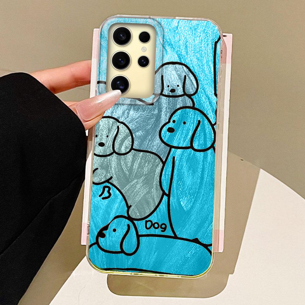

Чехлы для телефонов Line Dogs разных цветов для Samsung Galaxy A56 A26 A36 A16 A25 A14 A34 A24 S25 S23 S24 FE Девушки Ракушка Силиконовая накладка Samsung S23 FE