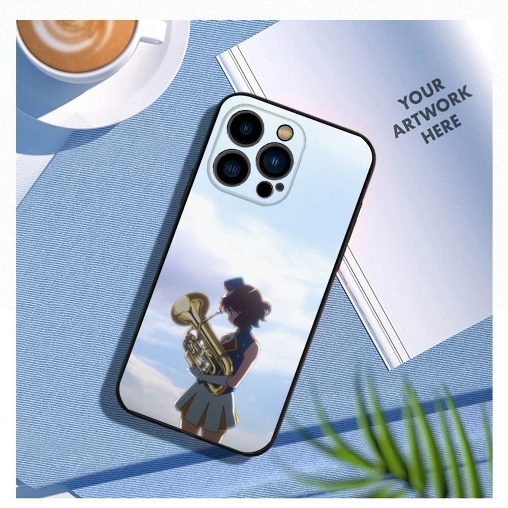 Anime Hibike E-Euphonium Phone Case For iPhone15,14,13,12 Mini 11 Pro XR,X,XS,MAX 7,8 Plus Silicone Cover Soft Black