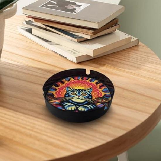 Metal Cat Ashtray Collectible Designs For Indoor, Outdoor, Home, Office Use and Gifting