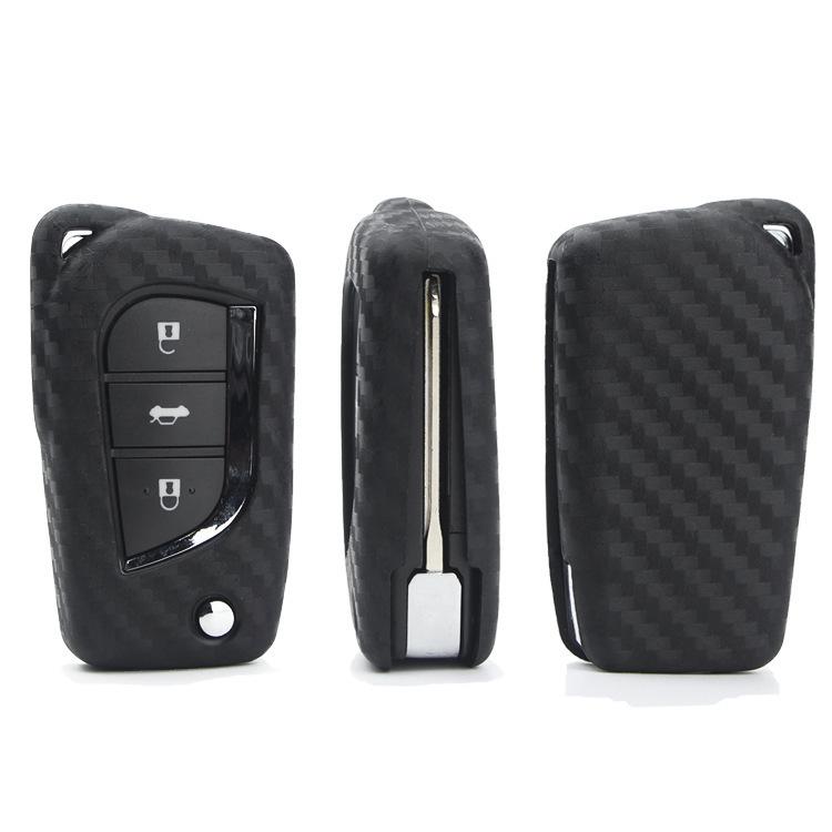 

Силиконовый чехол для ключа под карбон для Toyota Camry/CHR/IZOA/RAV4 OPP Bag