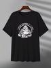 Men's T Shirt with I Have The Body Of A God Print Round Neck Short Sleeve Casual Shirt, Machine Wash