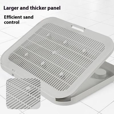 Double Layer Filter Pad Cat Litter Catcher With Filter Function Non Slip Large Size Double Layer Senior Filter Pad Pet Supplies