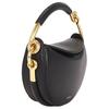 Burberry Bridle Gold Metal Trim Calfskin Shoulder Tote Bag Women Handbags Black 8116860