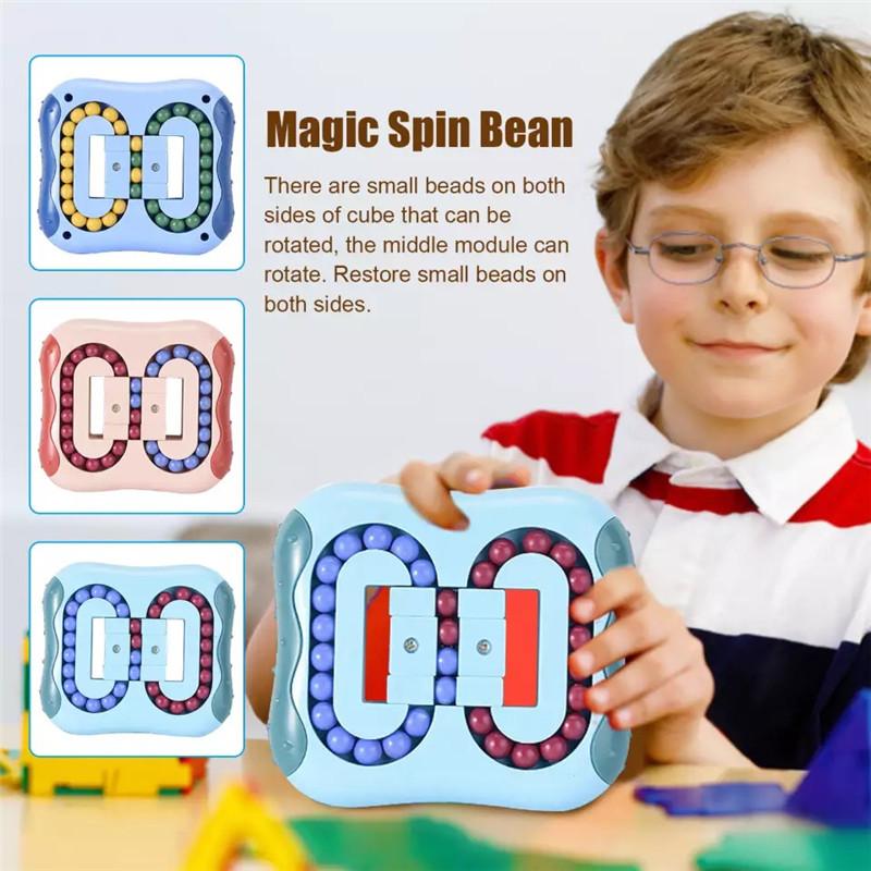 antistress colore: blu giocattolo intelligence Fingertip Cube Magic Bean Magic Bean Rotating Cube Toy Magic Cube Little Magic Beans cubo magico giocattolo educativo per bambini antistress colore: blu giocattolo intelligence Fingertip Cube Magic Bean Magic Bean Rotating Cube Toy Magic Cube Little Magic Beans cubo magico giocattolo educativo per bambini