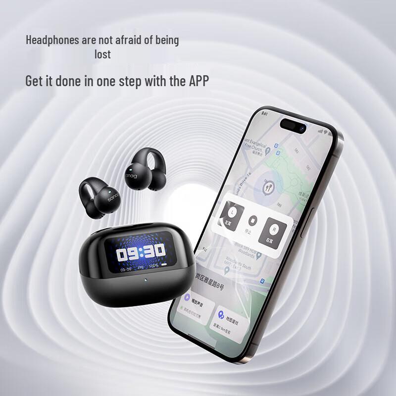 SANAG S2Pro Open-Ear Bluetooth Ear-Clip Sport Headphones