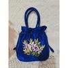 Ethnic style handmade embroidered bag wedding candy handbag middle-aged and elderly shopping mobile phone change bag mini handbag