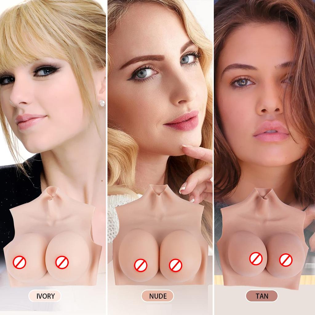Silicone Breast Forms Natural Cross Dresser Underwear Accessories with G Cup Realistic Artificial Breast Fake Boobs