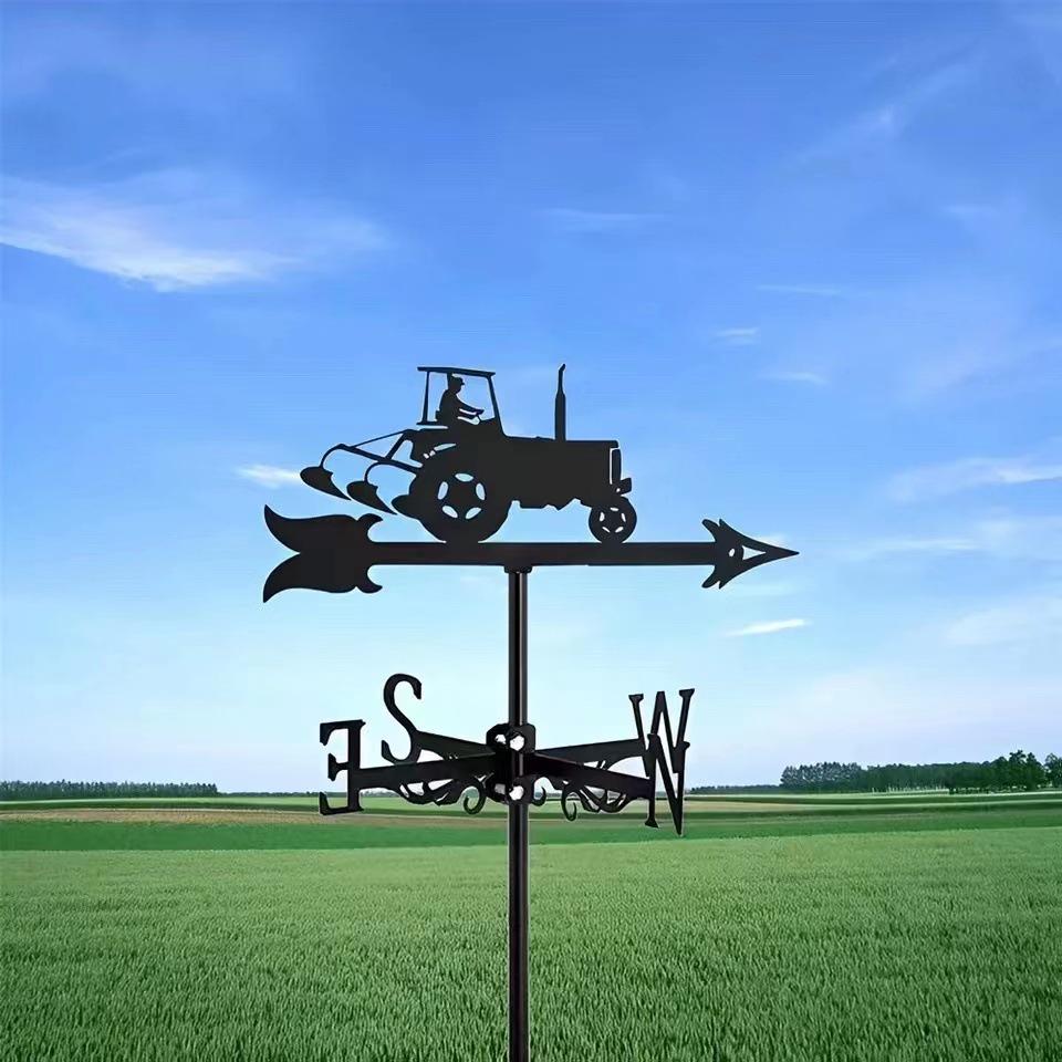 Wetterfahnen-Ornament aus Edelstahl für den Außenhof