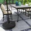 Parasol Base, Fillable Up To 30 Kg. Round Parasol Holder for Parasols 36/38/48 Mm. Black