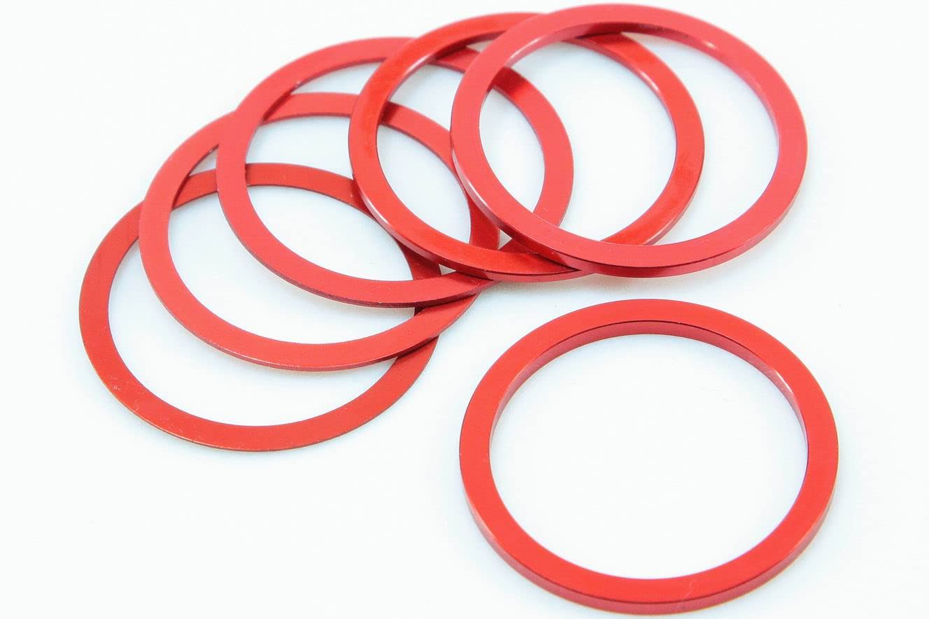 

Micro Hero Lightweight Aluminum Alloy Bottom Bracket Freehub Freebody Low Spacer Sprocket Spacer Set of 35mm Inner Thickness (BB) 6, Diameter, 0.5mm /