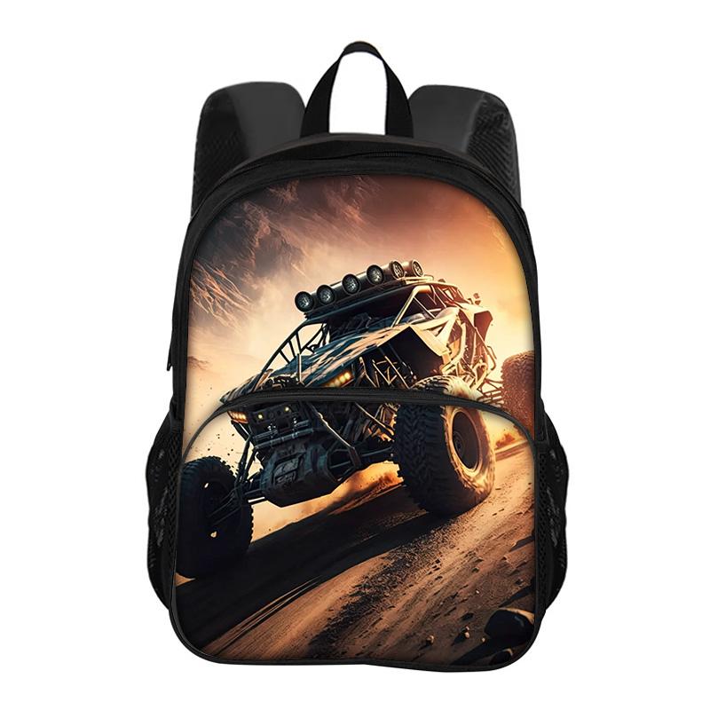Monster Jam Round Front Bag Backpack Cartoon Print New Trendy Student School Best Campus Companion Birthday Gift