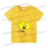 SpongeBobs Cartoon Tshirt for Children Cotton Soft Tee Boys Girls Tops Colorful Clothing Anime Printed Clothes Birthday Gift