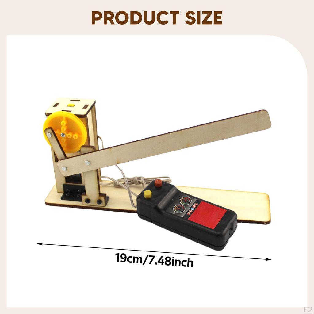 Wooden Gate Model 3D Puzzles Physics Kit Interactive DIY Assembly Lift Educational