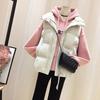 Piumino caldo alla moda di grandi dimensioni da donna corto in stile coreano per studenti autunno e inverno gilet ampio tutto-fiammifero
