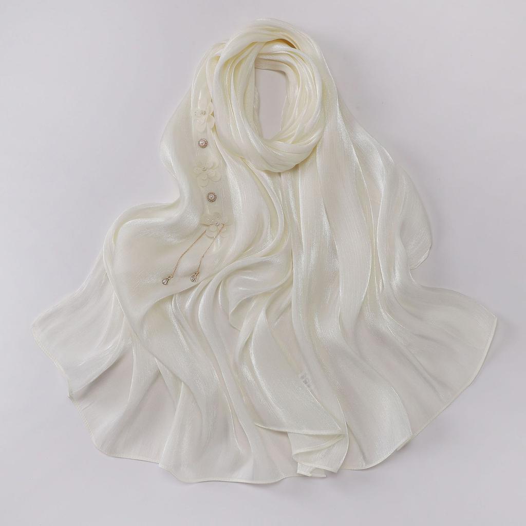 Handmade Flower Pendant Long Scarf Ethnic Headscarf For Women