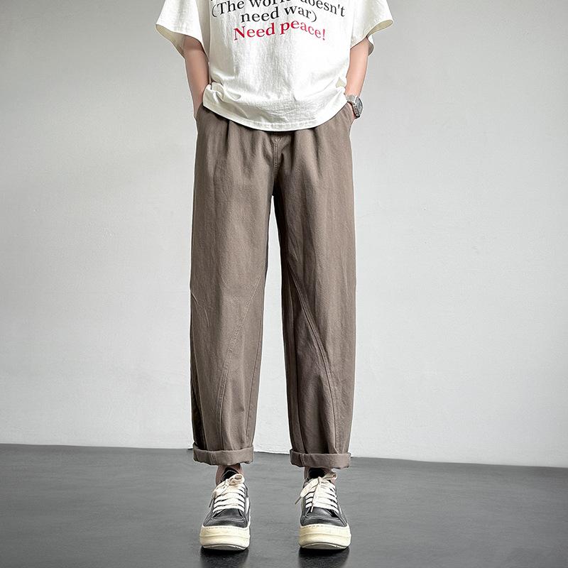

Working Paratrooper Pants Pure Cotton Straight-leg Pants Men s Spring and Autumn New Wide-leg Men s Pants American Sports and Casual Trousers Drooping M