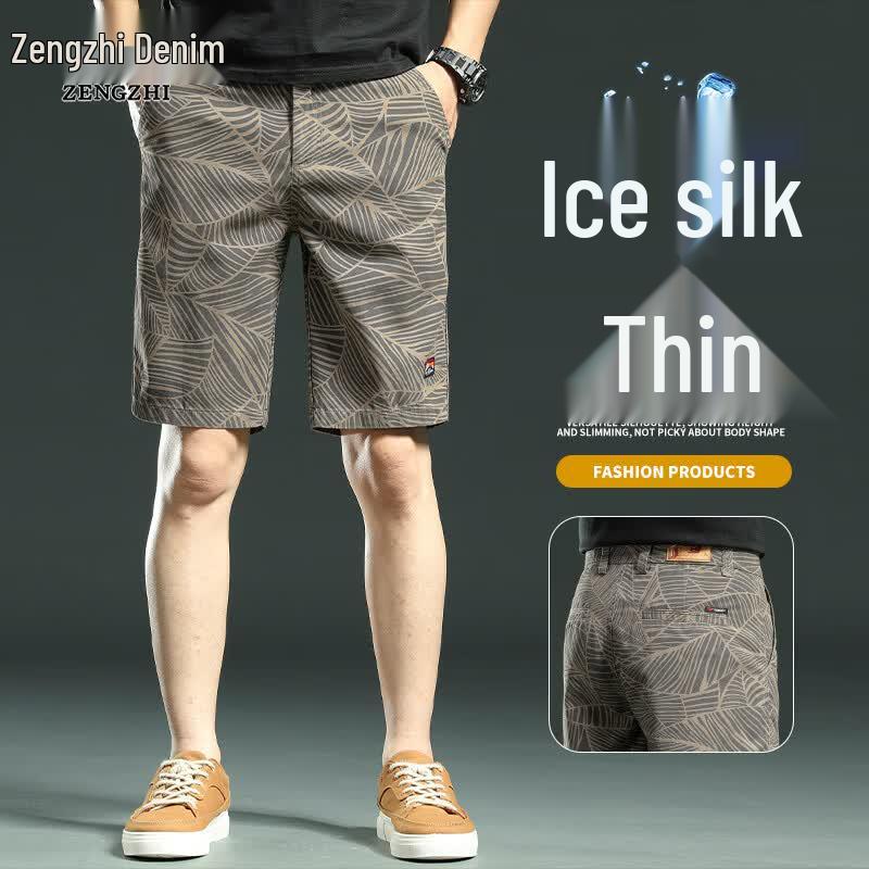 Men s Casual Cotton Denim Shorts 38